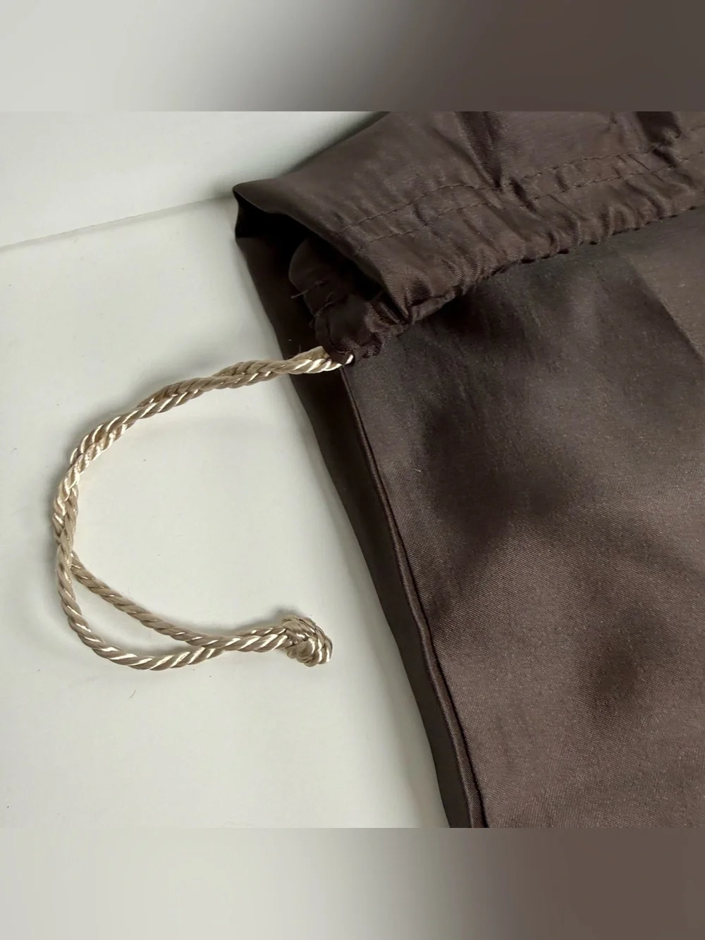 Coach brown sateen Drawstring Dust Bag. 23 by 18 inches.